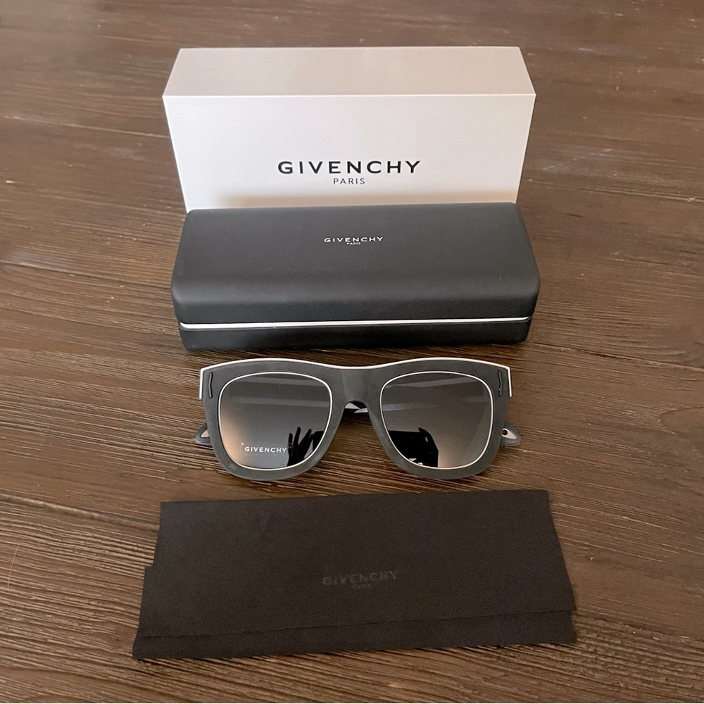 Authentic Givenchy Sunglasses, Black and White frames, excellent condition